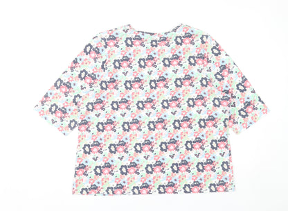 Womens UK Size 20 Tulchan Multicoloured Basic T-Shirt