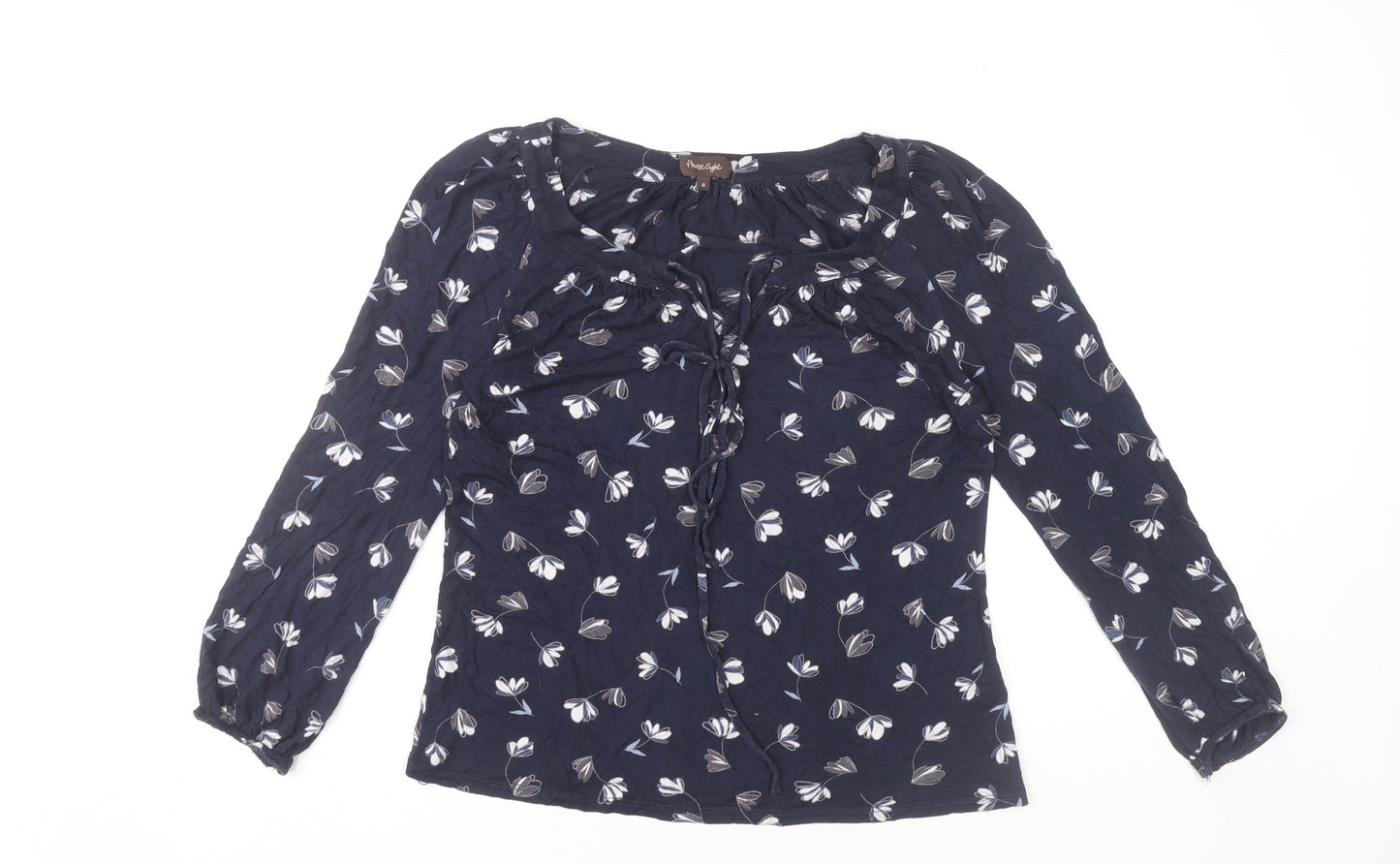 Womens UK Size 8 Phase Eight Blue Tunic Blouse