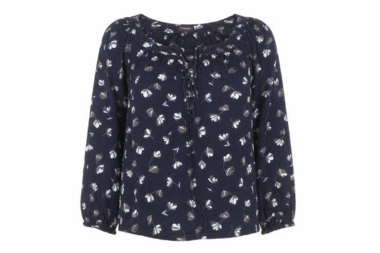 Womens UK Size 8 Phase Eight Blue Tunic Blouse