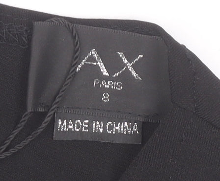 AX Paris Womens Green Black Animal Print Midi Fit & Flare Dress Size 8