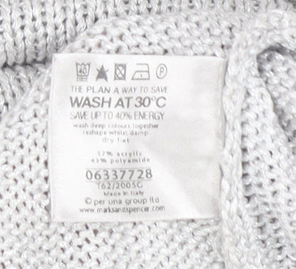 Womens UK Size L Marks and Spencer Grey Pullover Jumper