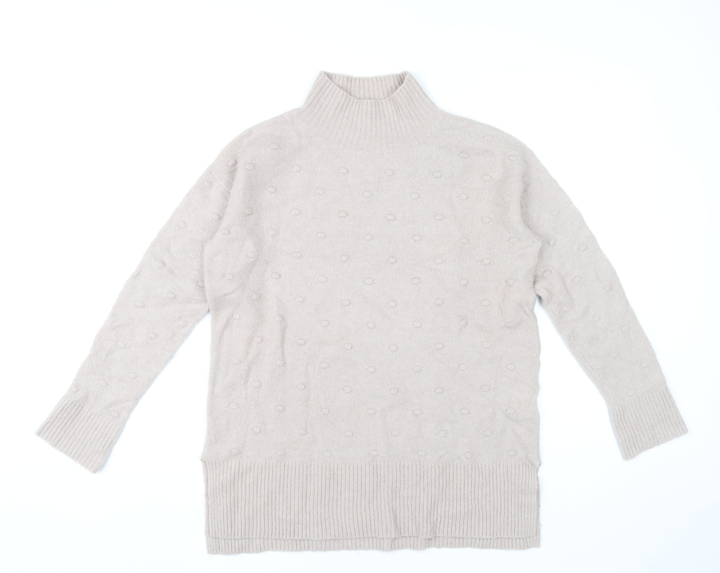 Womens UK Size 6 Fat Face Beige Pullover Jumper
