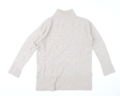 Womens UK Size 6 Fat Face Beige Pullover Jumper