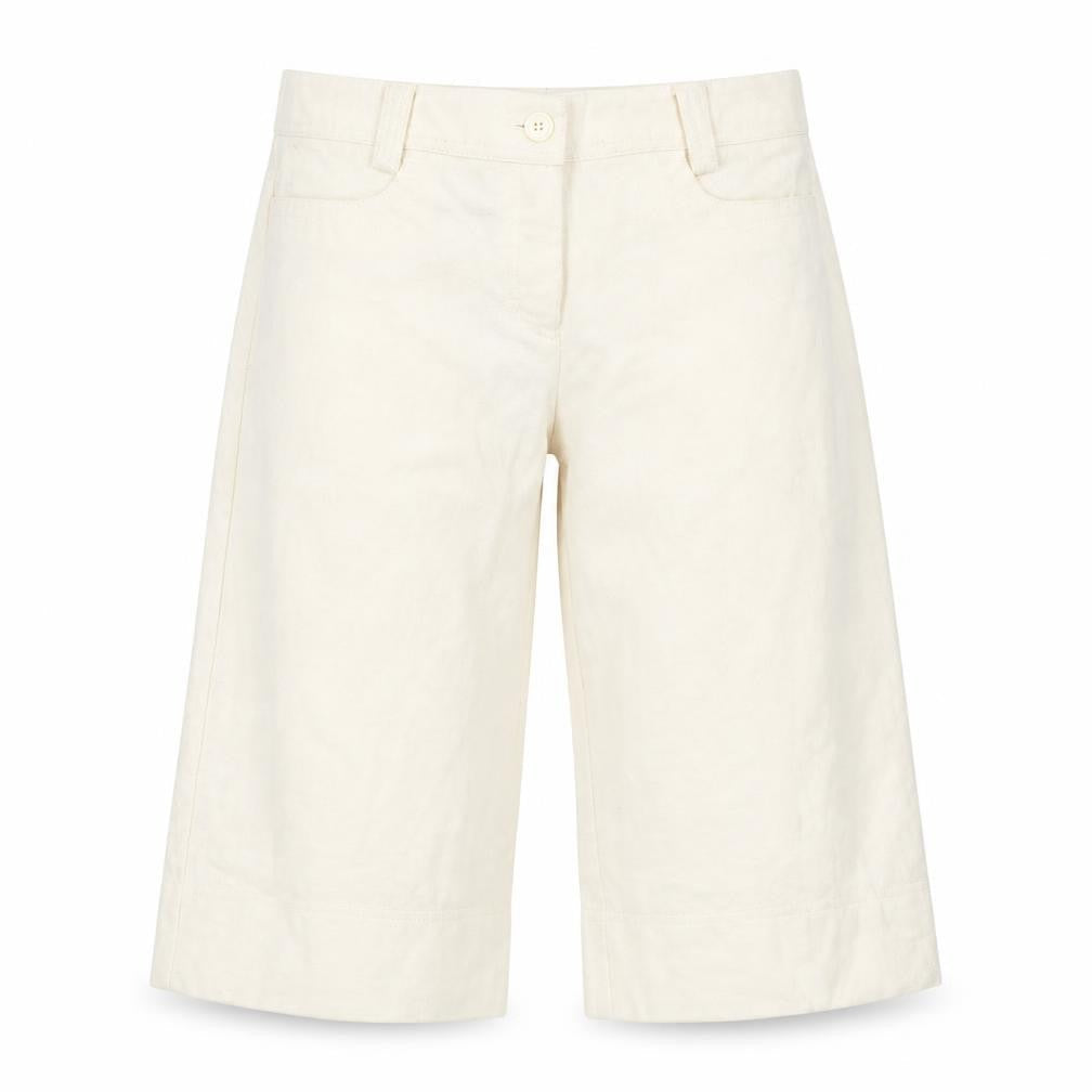 Womens UK Size 8 River Island Regular Fit Cropped Beige Trousers