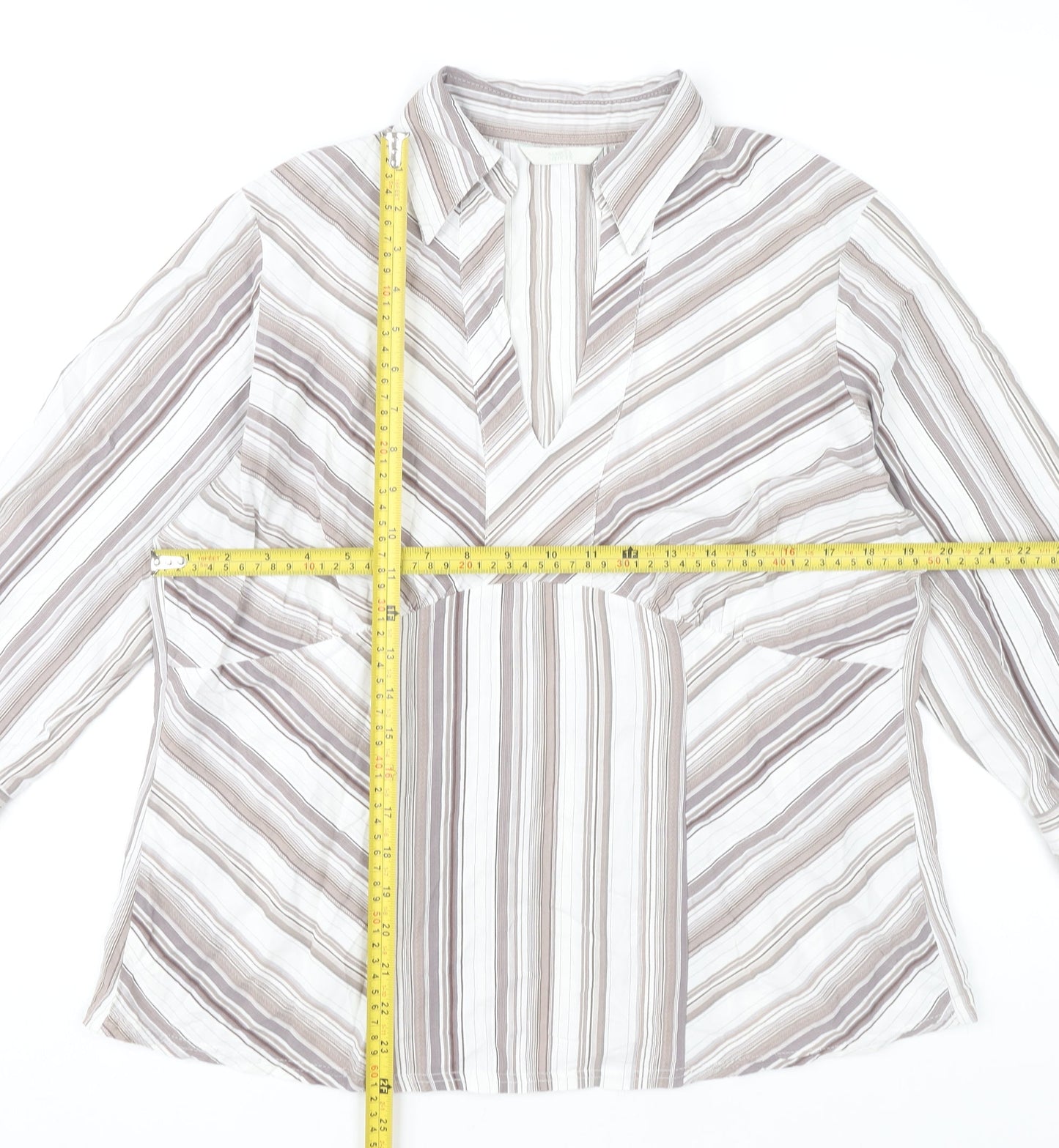 Womens UK Size 16 Marks and Spencer Multicoloured Basic Blouse