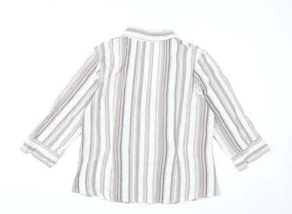 Womens UK Size 16 Marks and Spencer Multicoloured Basic Blouse