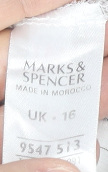 Womens UK Size 16 Marks and Spencer Multicoloured Basic Blouse