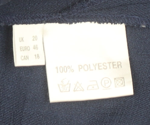 Womens UK Size 20 Jacques Vert Blue Classic Blouse