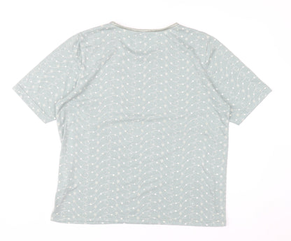 Berkertex Women’s Green Floral Short Sleeve T-Shirt Size 16