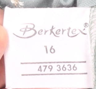 Berkertex Women’s Green Floral Short Sleeve T-Shirt Size 16