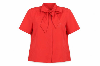 Womens UK Size 12 Canda Red Classic Blouse