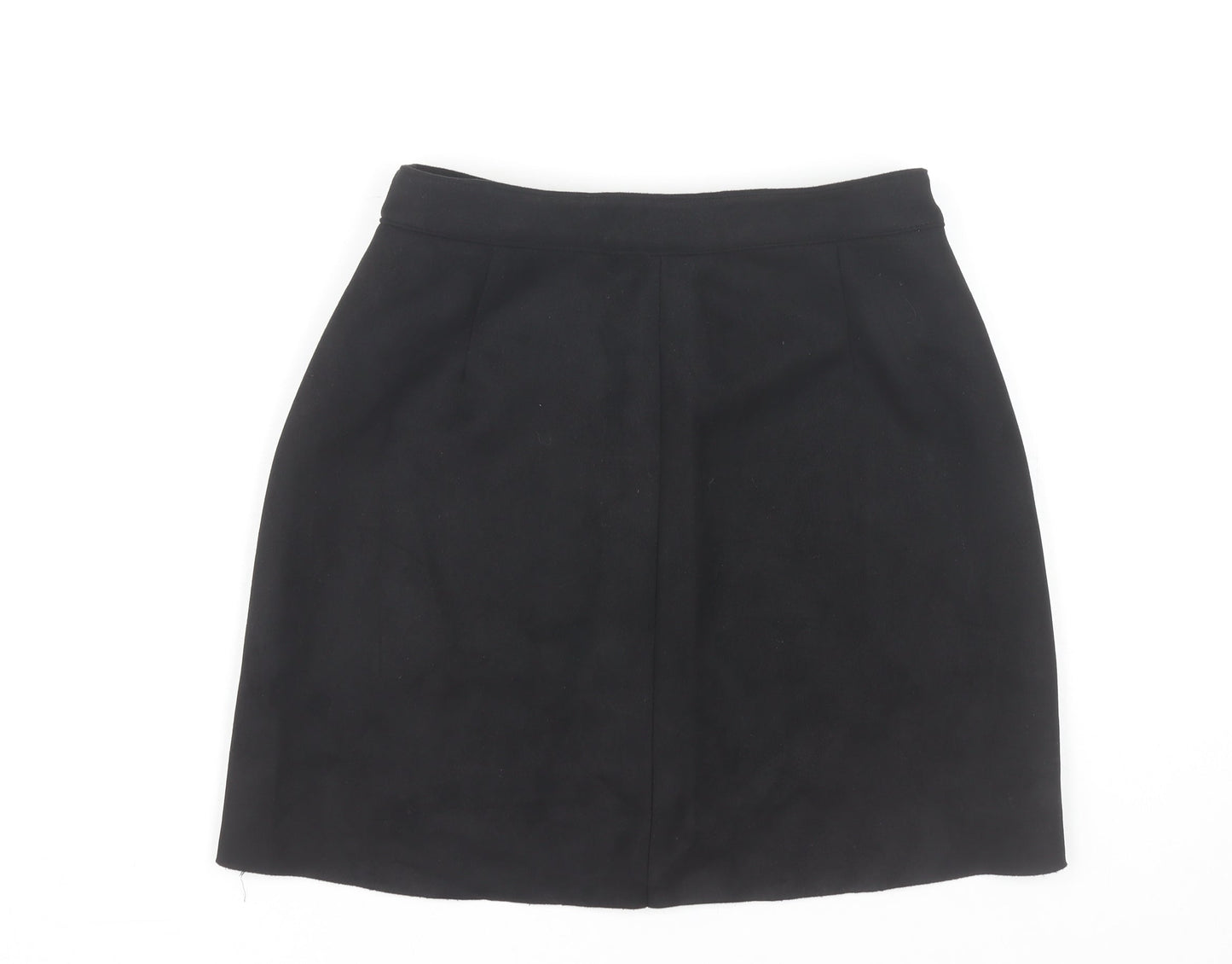Bershka Women’s Black XS Short Pencil Skirt with Zip