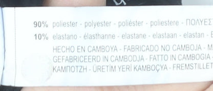 Bershka Women’s Black XS Short Pencil Skirt with Zip