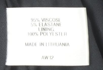 CC Petite Women's Blue Floral Wrap Dress Size M Short Sleeve V-Neck