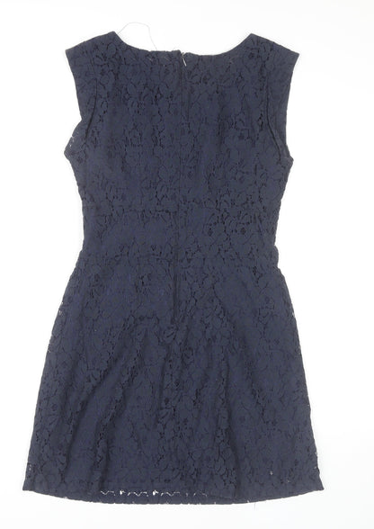 Apricot Women’s Blue Lace Sleeveless Sheath Party Dress Size S