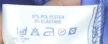 Etam Women’s Purple Size 16 Pencil Midi Skirt Polyester