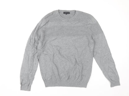 Red Herring Men's Grey Cotton Crew Neck Pullover Jumper M