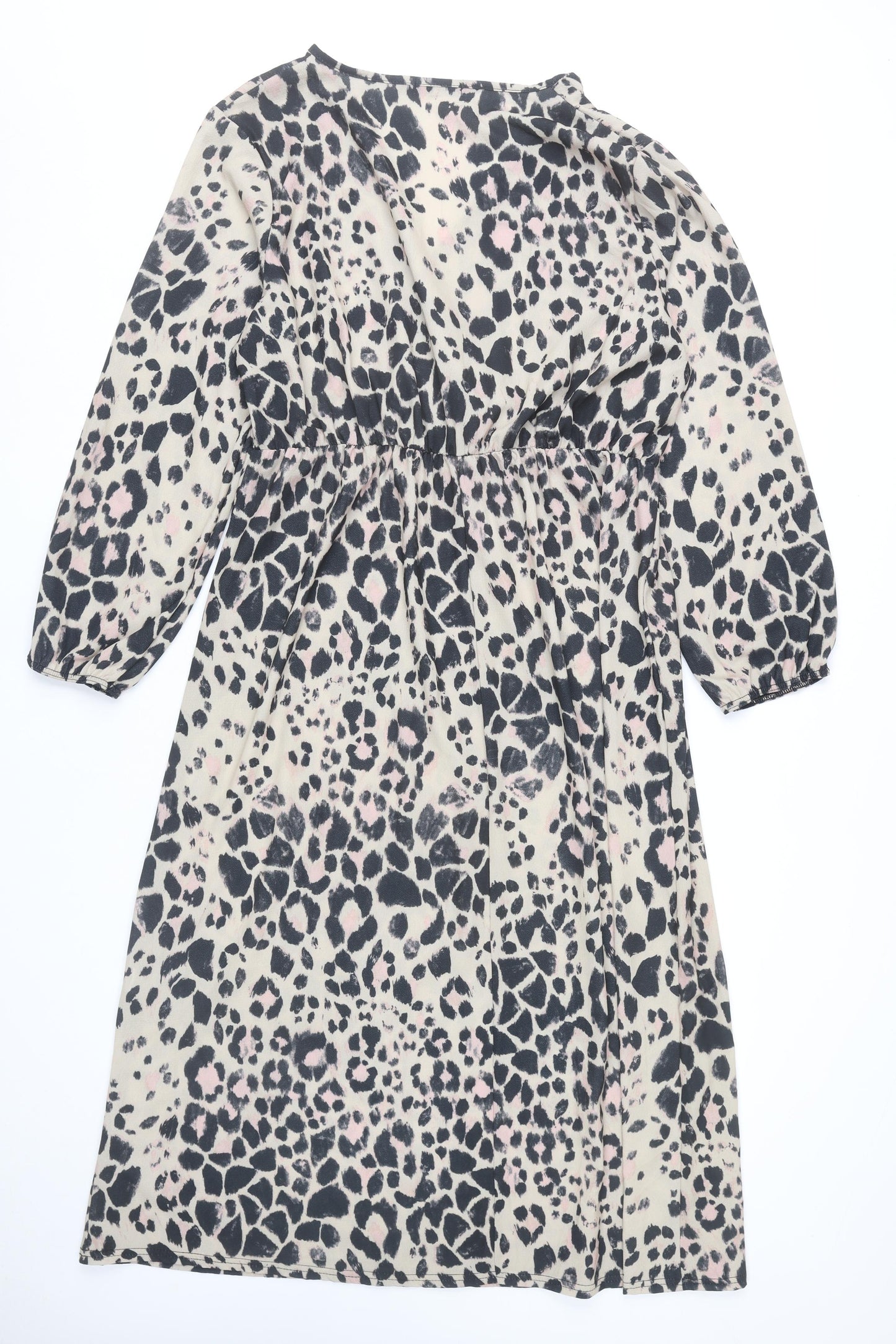 Boohoo Women’s Multicoloured Animal Print Wrap Dress Size 18