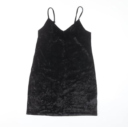 Hollister Womens Black S Velvet Slip Dress Party Cocktail
