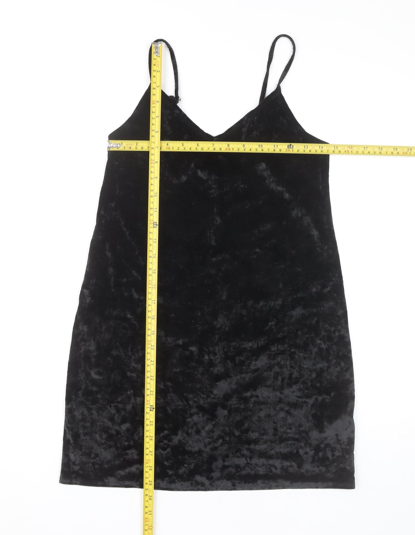 Hollister Womens Black S Velvet Slip Dress Party Cocktail