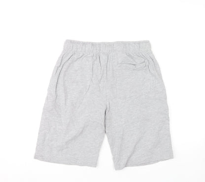 French Connection Men's Grey Sweat Shorts M Elastic Waist Pockets