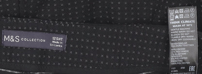 Womens UK Size 12 Marks and Spencer Slim Fit Business Casual Workwear Black Trou