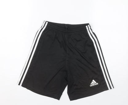 Adidas Men's Black Small Athletic Sports Shorts Polyester