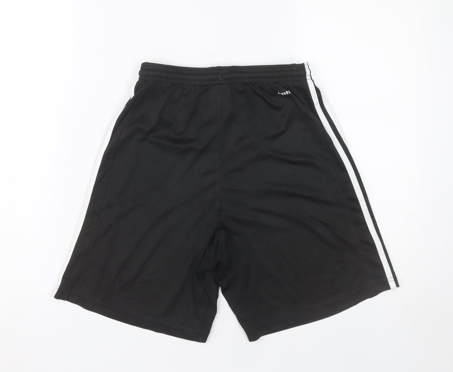 Adidas Men's Black Small Athletic Sports Shorts Polyester