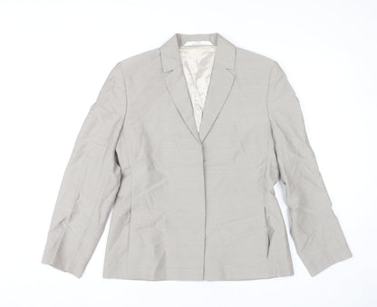 Womens UK Size 12 Marks and Spencer Beige Basic Jacket