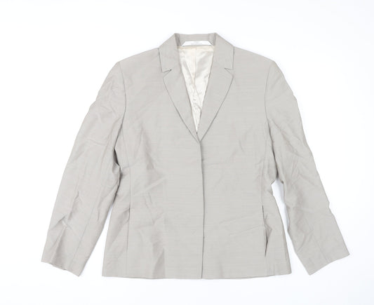 Womens UK Size 12 Marks and Spencer Beige Basic Jacket