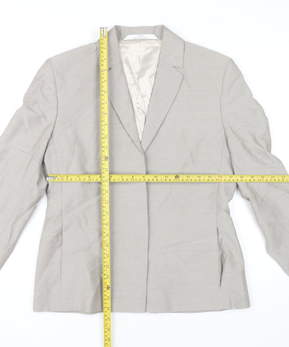 Womens UK Size 12 Marks and Spencer Beige Basic Jacket