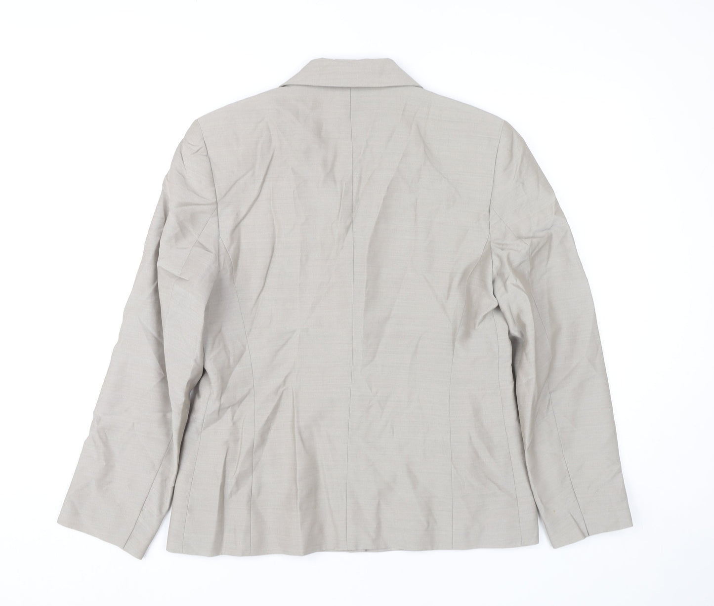 Womens UK Size 12 Marks and Spencer Beige Basic Jacket