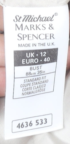 Womens UK Size 12 Marks and Spencer Beige Basic Jacket