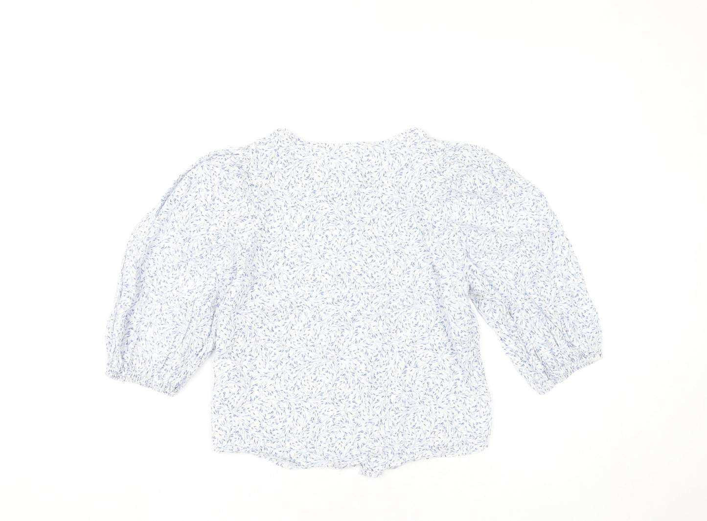 Womens UK Size XS H&M White Basic Blouse