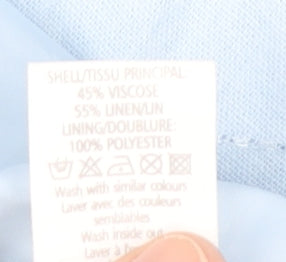 New Look Womens Blue Size 12 A-Line Knee Length Skirt