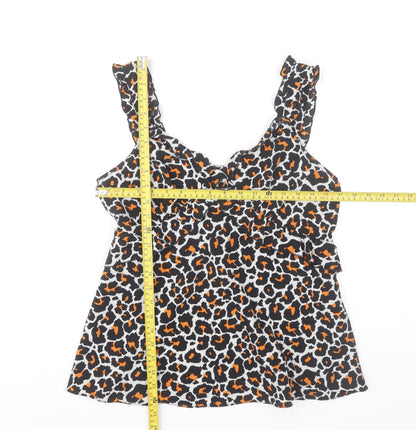 Dorothy Perkins Women’s Multicoloured Leopard Print Camisole Top UK12