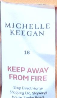 Michelle Keegan Women’s Orange Wrap Skirt Size 18 High Rise
