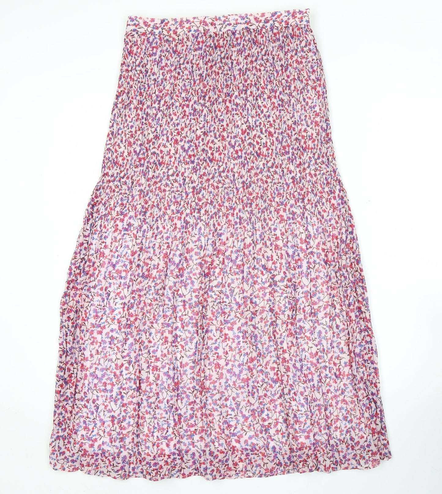 Hush Women’s Multicoloured Floral Pleated Midi Skirt Size 10