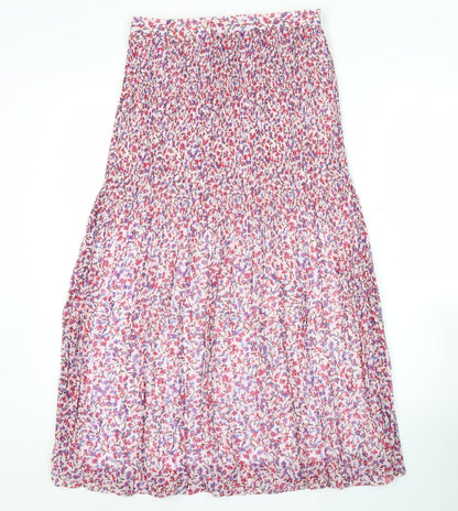 Hush Women’s Multicoloured Floral Pleated Midi Skirt Size 10