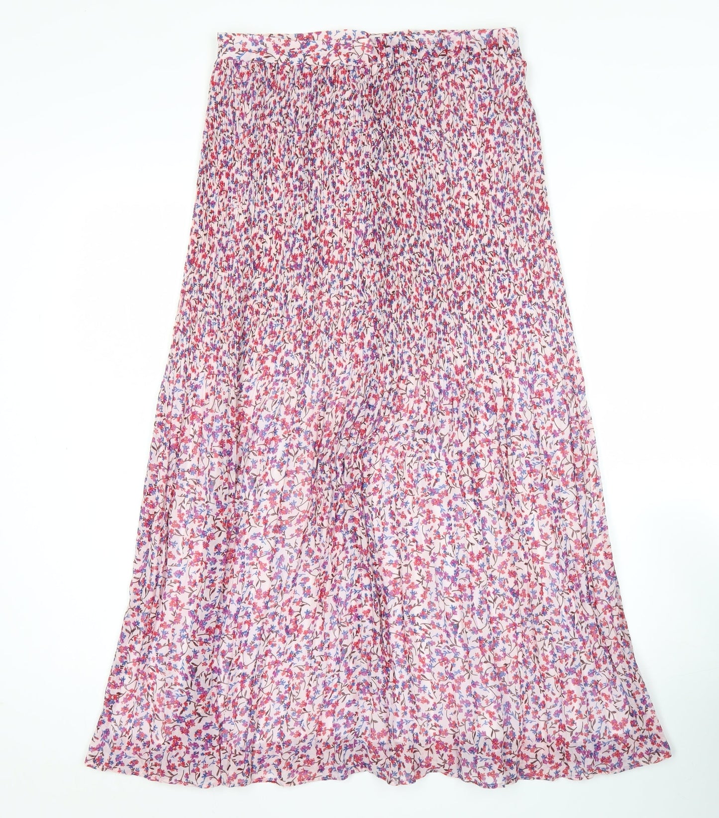 Hush Women’s Multicoloured Floral Pleated Midi Skirt Size 10