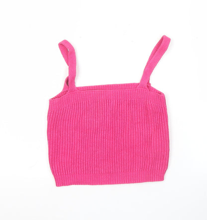 Womens UK Size 10 Apricot Pink Camisole Tank