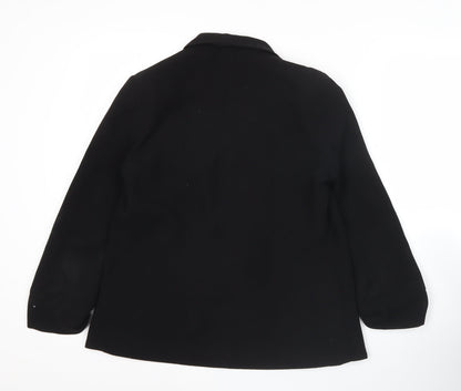 Miss Selfridge Women’s Black Blazer Jacket UK 10 Shawl Collar Classic Workwear
