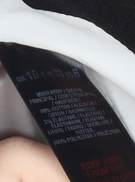 Miss Selfridge Women’s Black Blazer Jacket UK 10 Shawl Collar Classic Workwear