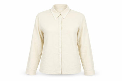 Womens UK Size 10 Marks and Spencer Beige Basic Button-Up
