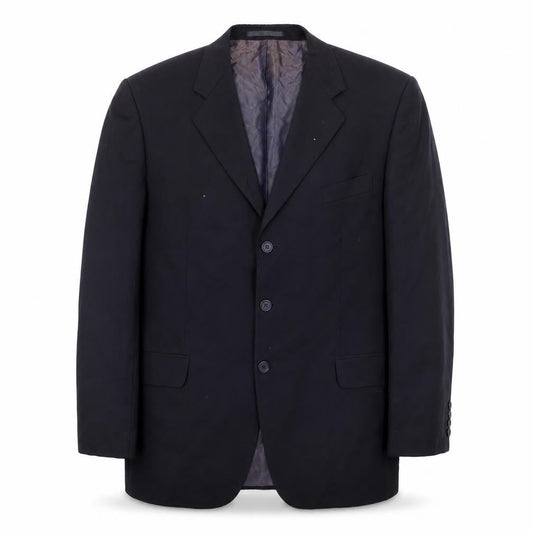 Oakland Men’s Black Wool Blazer 42R Notch Lapel Formal Jacket