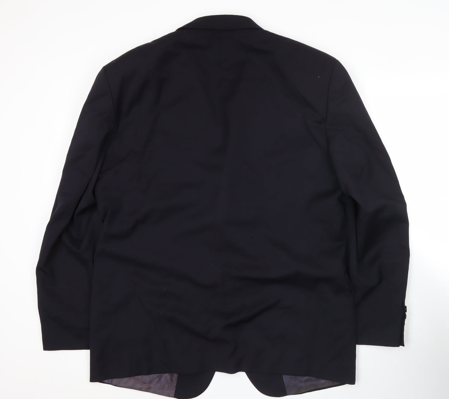 Oakland Men’s Black Wool Blazer 42R Notch Lapel Formal Jacket
