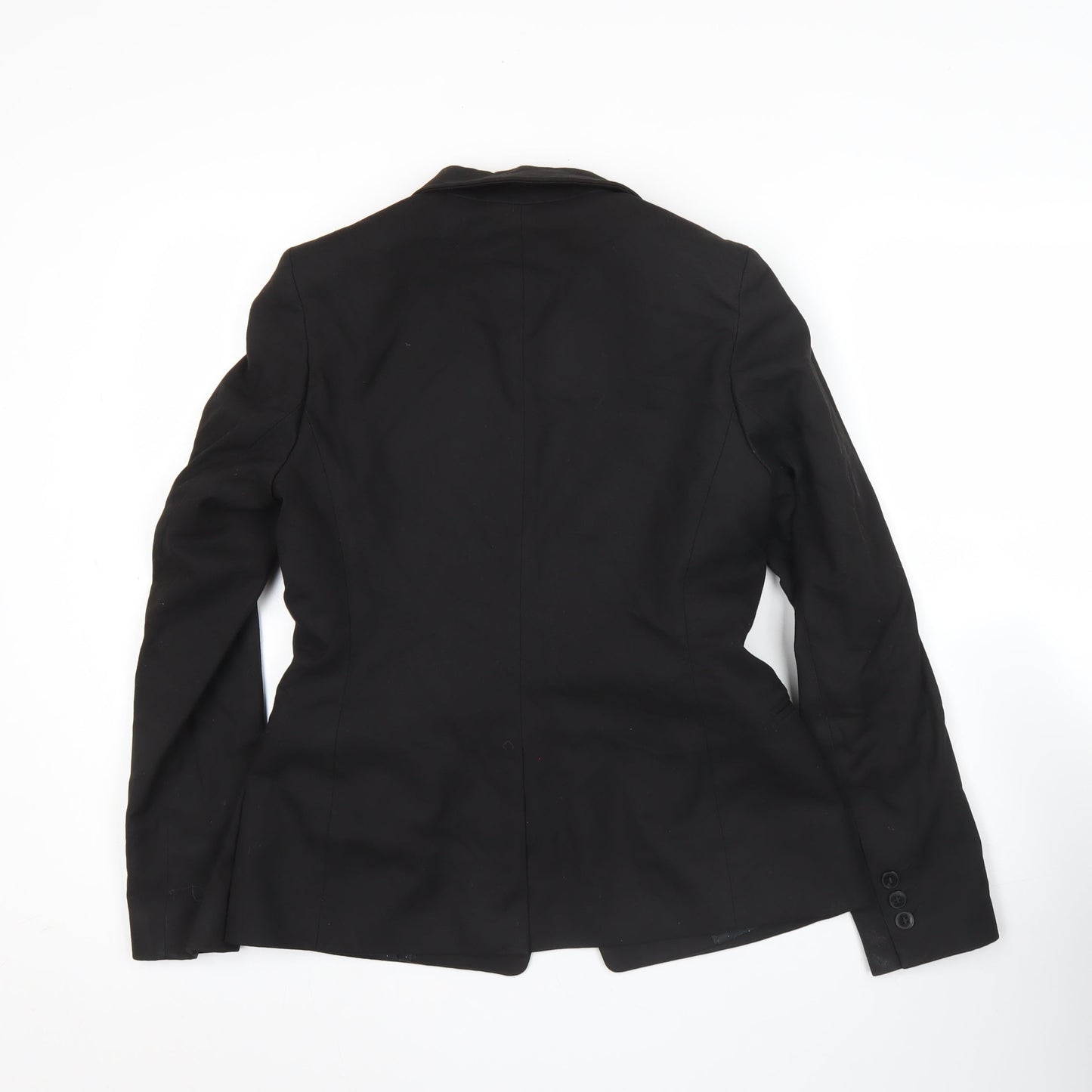 Next Women Black Size 10 Tailored One Button Blazer Jacket