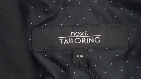Next Women Black Size 10 Tailored One Button Blazer Jacket
