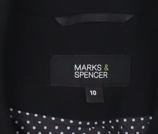 Marks and Spencer Women’s Black Size 10 Tailored Blazer Jacket