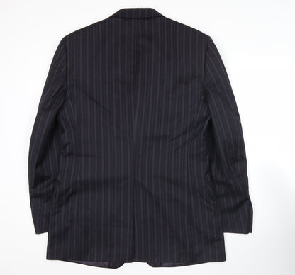 Paul Smith Men’s Blue Pinstripe Wool Blazer Jacket 40R Classic Formal